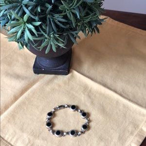 Chic Black and Silver Bracelet